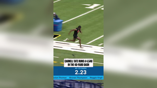 Carnell Tate on the Move ? | Ohio State Playmaker Shows Out at the Combine