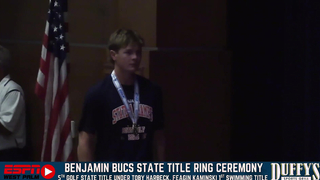 Charlie Woods Celebrates 2nd State Title ? | Benjamin Ring Ceremony Recap