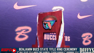 Charlie Woods Celebrates 2nd State Title ? | Benjamin Ring Ceremony Recap