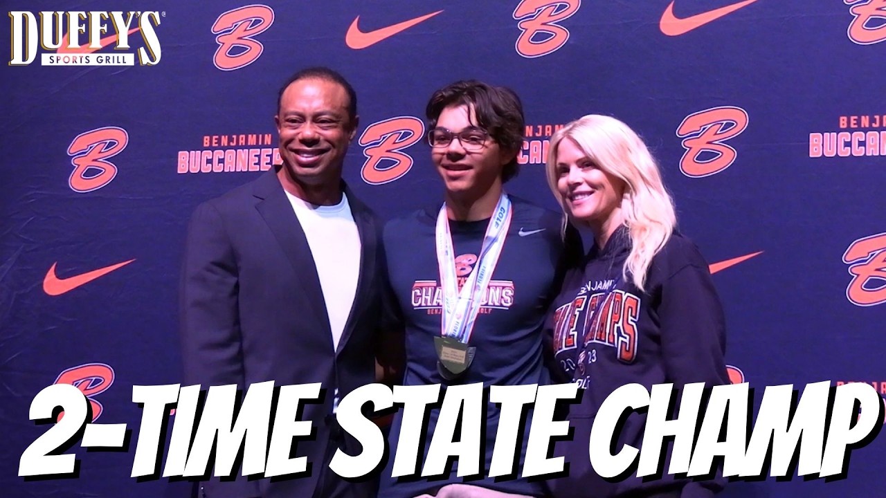 Charlie Woods Celebrates 2nd State Title 🏆 | Benjamin Ring Ceremony Recap