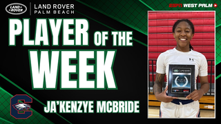 Land Rover Palm Beach Player of the Week - Ja'Kenzye McBride