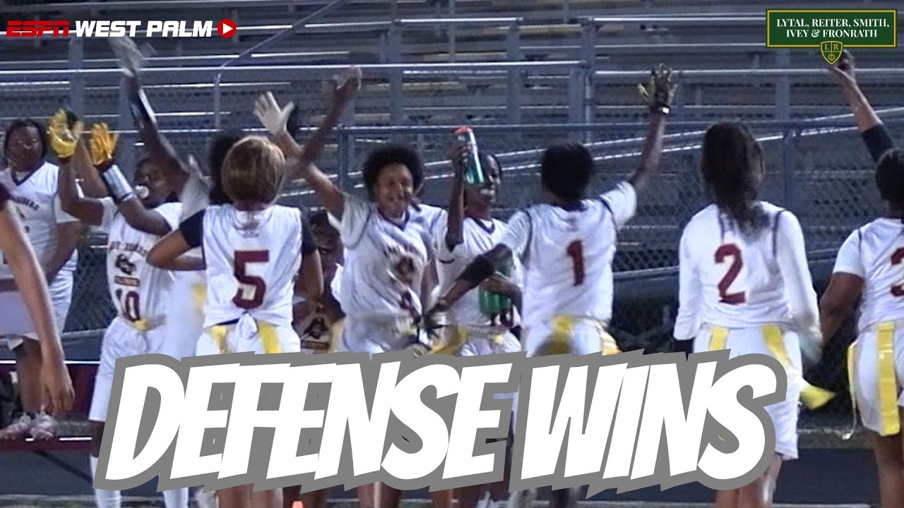 Glades Central SHUTS OUT Palm Beach Lakes | 6-0 Defensive Battle | Flag Football Highlights