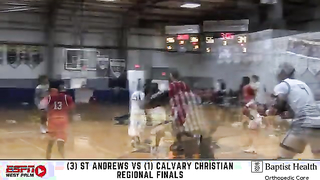 #2 IN THE NATION! Calvary Christian Rolls 88-65 | Regional Final Highlights | #Basketball