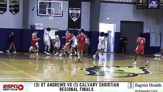 #2 IN THE NATION! Calvary Christian Rolls 88-65 | Regional Final Highlights | #Basketball