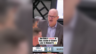 Dan Hurley was ejected with 0.4 left on the clock #cbb #collegebask...