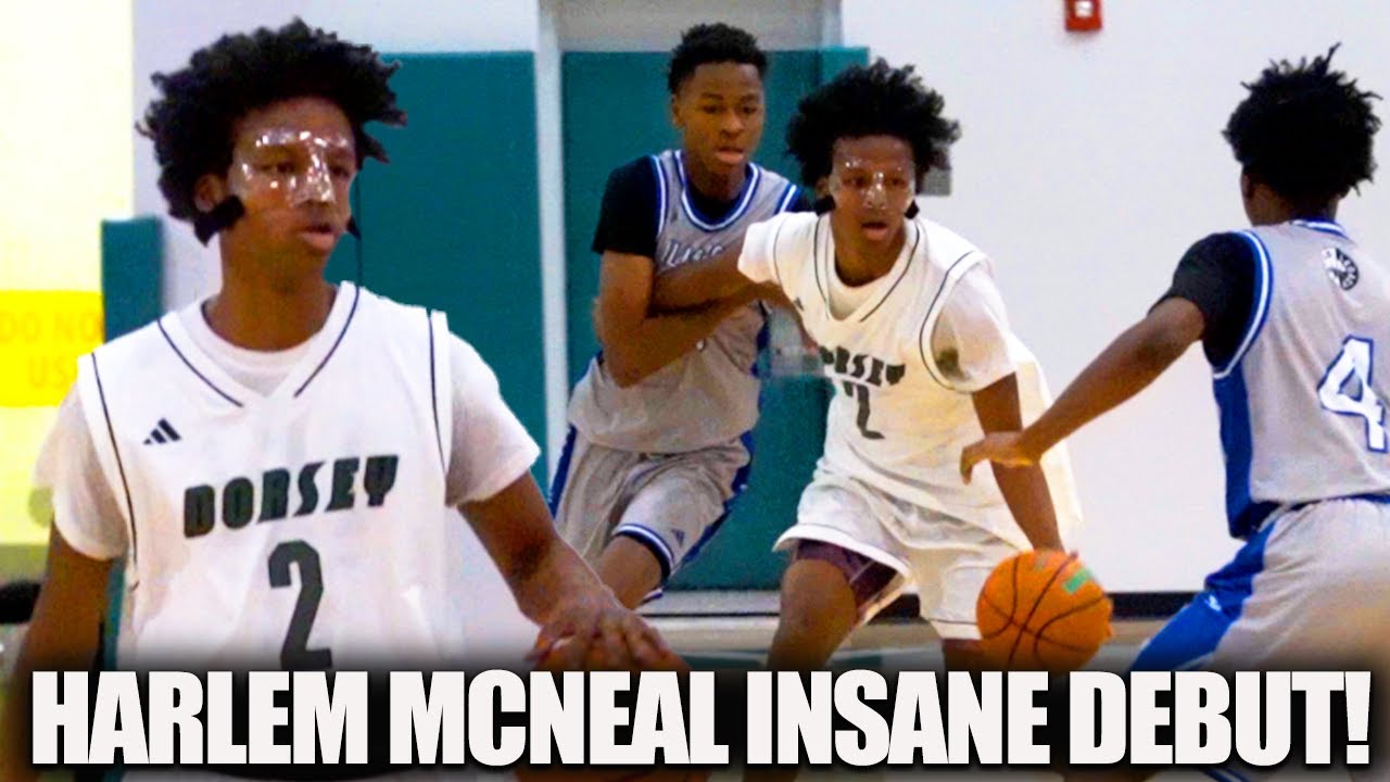 Freshman Phenom Harlem McNeal Debuts with 17 PTS & 10 AST! | Class of 2029 PG Goes Off