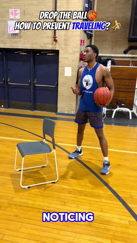 Drop The Ball BEFORE you move your pivot foot 🏀 How To Prevent Traveling