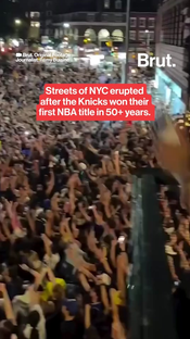 Brut. is in New York capturing the atmosphere following the Knicks’ h...