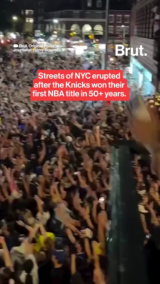 Brut. is in New York capturing the atmosphere following the Knicks’ h...