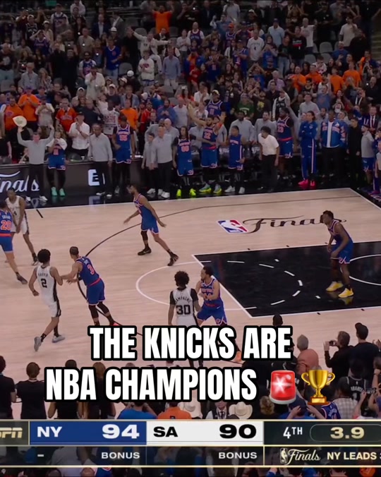 NEW YORK KNICKS ARE NBA CHAMPS #nba #basketball #knicks #newyork #...