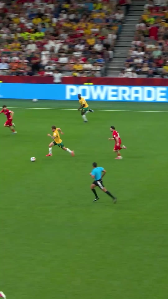 Doubling the Aussie lead 🇦🇺 #FIFAWorldCup