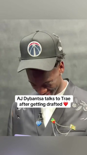 Trae showing love to his new Wizards teammate (via @NBA, traeyoung/...