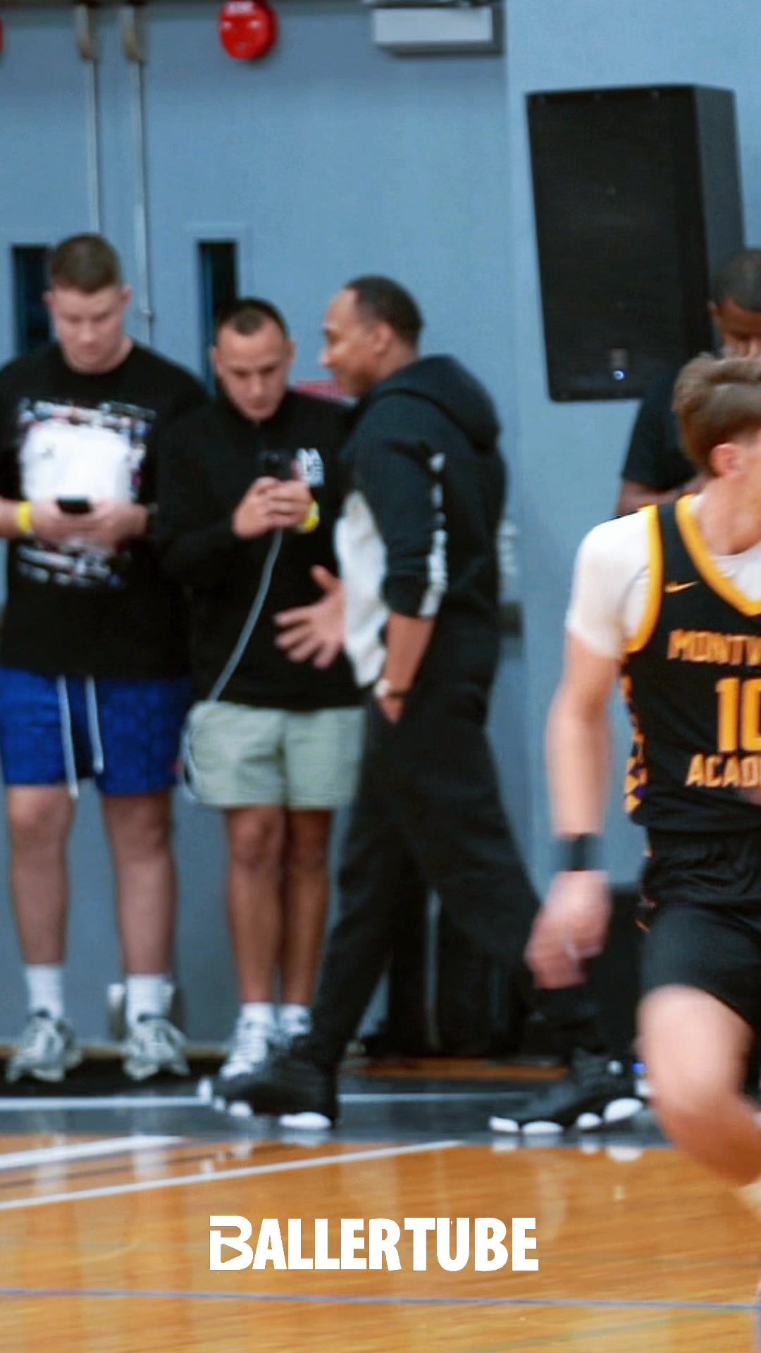 Stephen A. Smith Pulls Up to Watch No. 1 Prospect Marcus Spears Jr. at MADE Hoops Miami