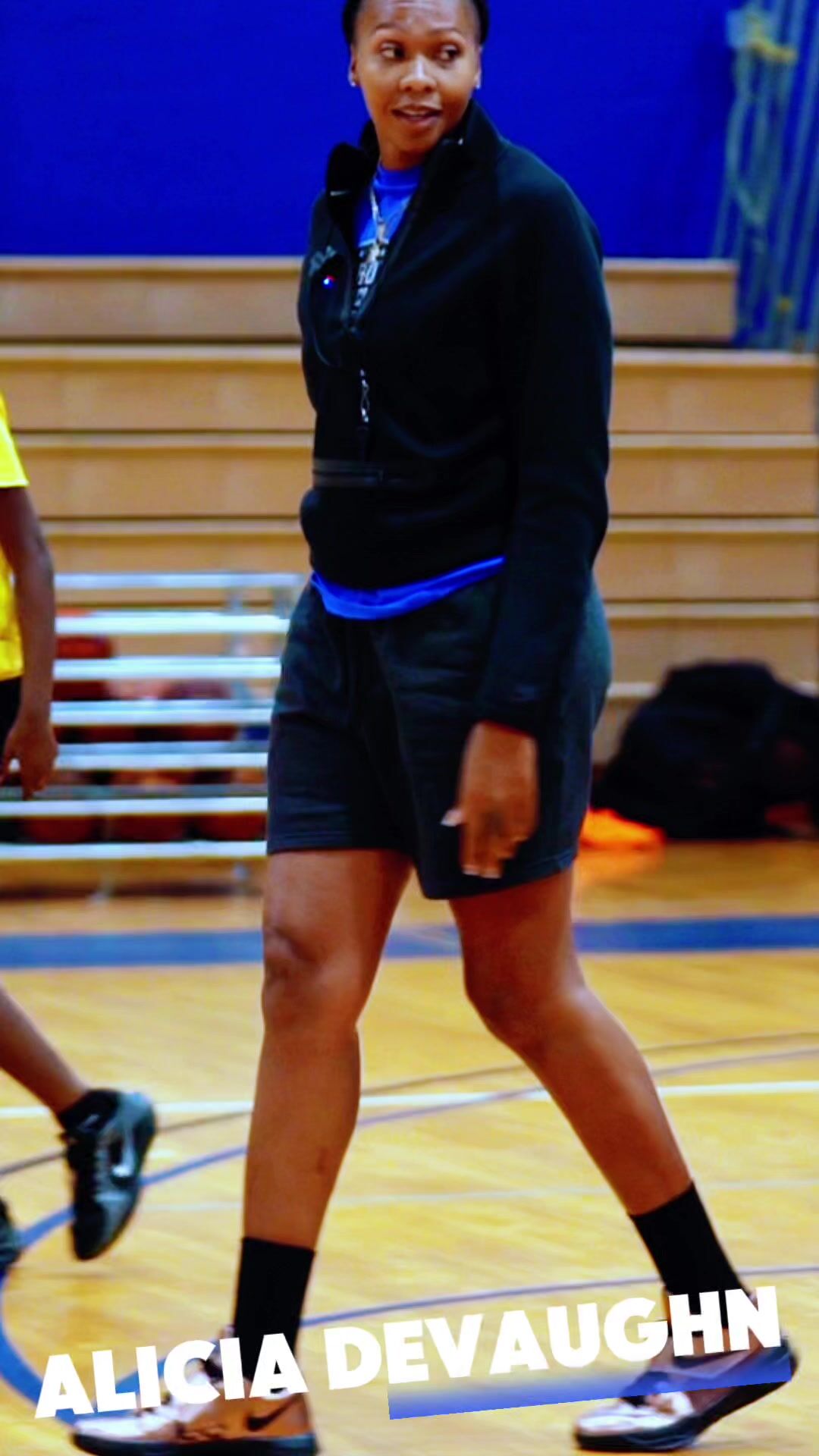 Former McDonald's All-American Alicia DeVaughn Leads Defensive Rebounding Drills at Shoe Circuit Workout