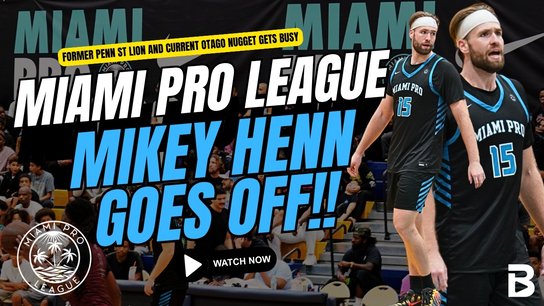 MIKEY HENN GOES OFF FOR 21 IN MIAMI PRO LEAGUE 🔥 | FORMER PENN STATE BIG MAN HEATS UP FROM DEEP