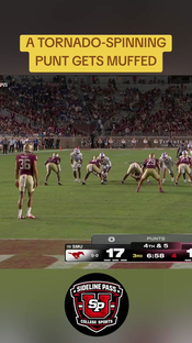 A TORNADO‑SPINNING PUNT GETS MUFFED — AND FLORIDA STATE’S SPECIAL TEA...