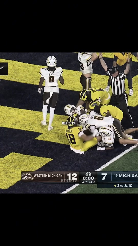Did Michigan Have The Most Clutch Hail Mary? #nfl #football #cfb #col...