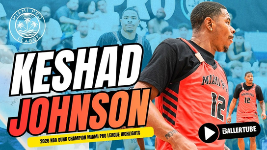 Keshad Johnson Miami Pro League Highlights | NBA Slam Dunk Champion in Action