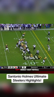 He was SO fun to watch! #NFL #SantonioHolmes #Steelers #FYP #ForYou