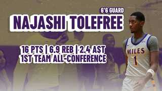 Najashi Tolefree | 6’6 Guard | Miles College