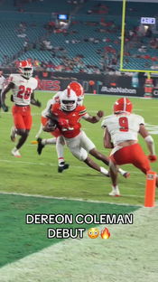 In due time. DC is COMING Freshman QB Dereon Coleman made his deb...