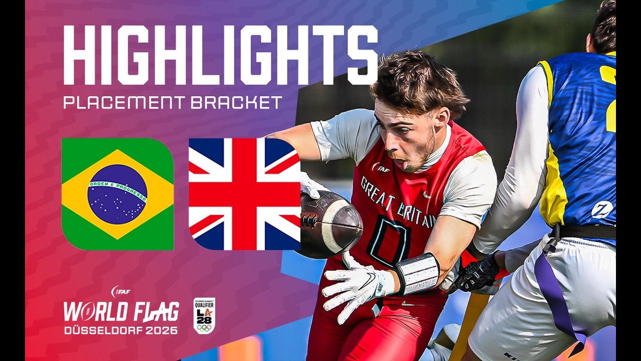 HIGHLIGHTS: Brazil v Great Britain | Men | 13th place game | IFAF World Flag 2026