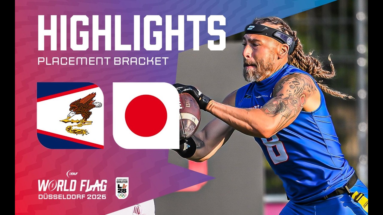 HIGHLIGHTS: American Samoa v Japan | Men | 5th place game | IFAF World Flag 2026