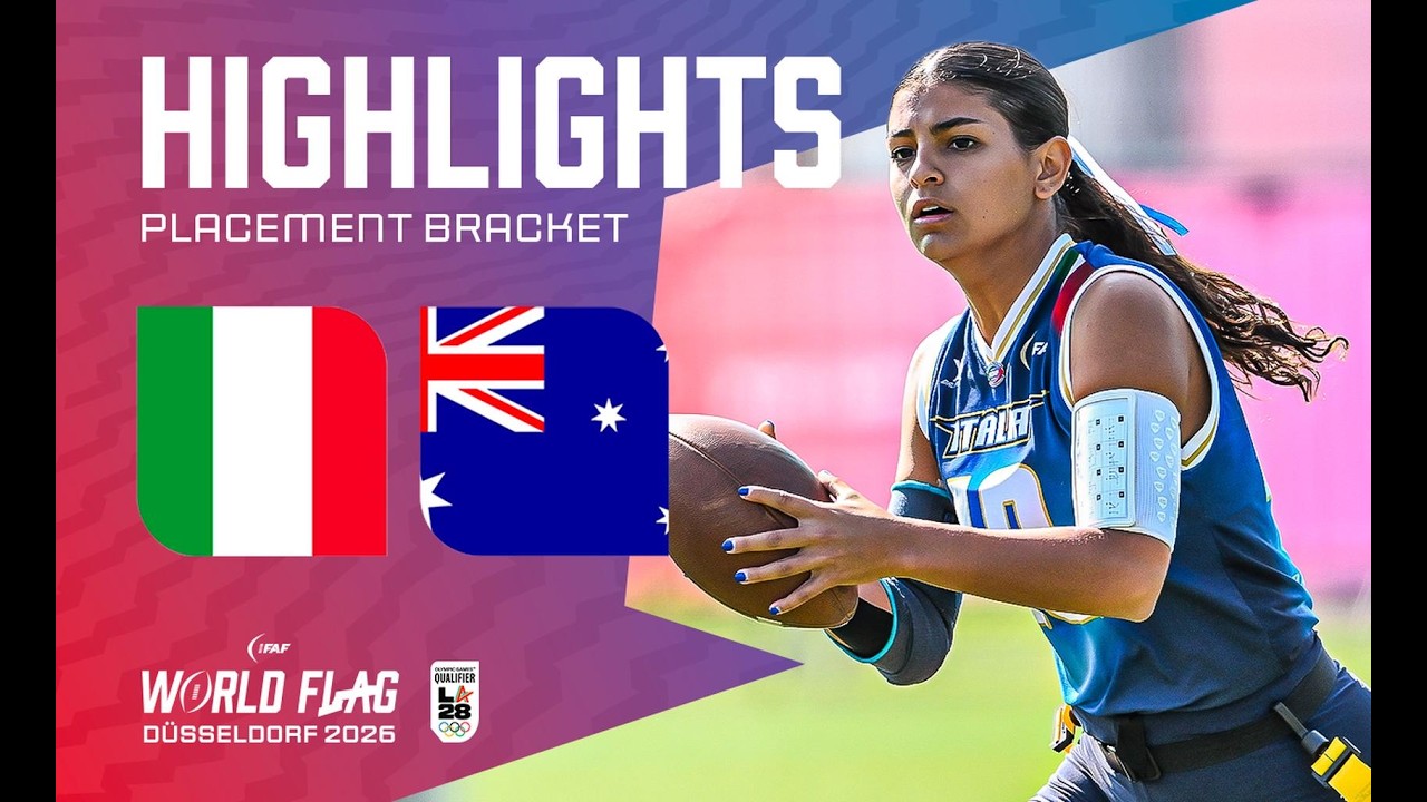 HIGHLIGHTS: Italy v Australia | Women | 11th place game | IFAF World Flag 2026