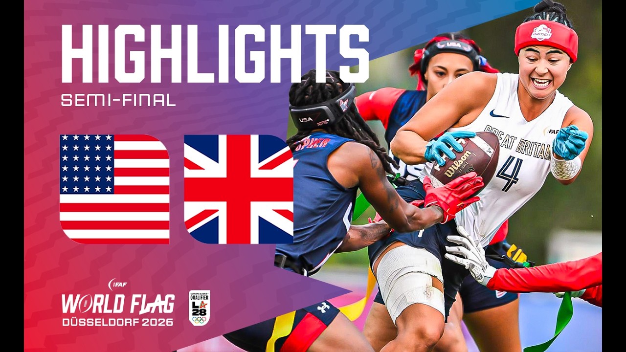 HIGHLIGHTS: USA v Great Britain | Women | Semi-final | IFAF World Flag 2026