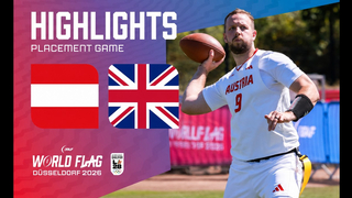 HIGHLIGHTS: Austria v Great Britain | Men | 13th-16th placement semi-final | IFAF World Flag 2026