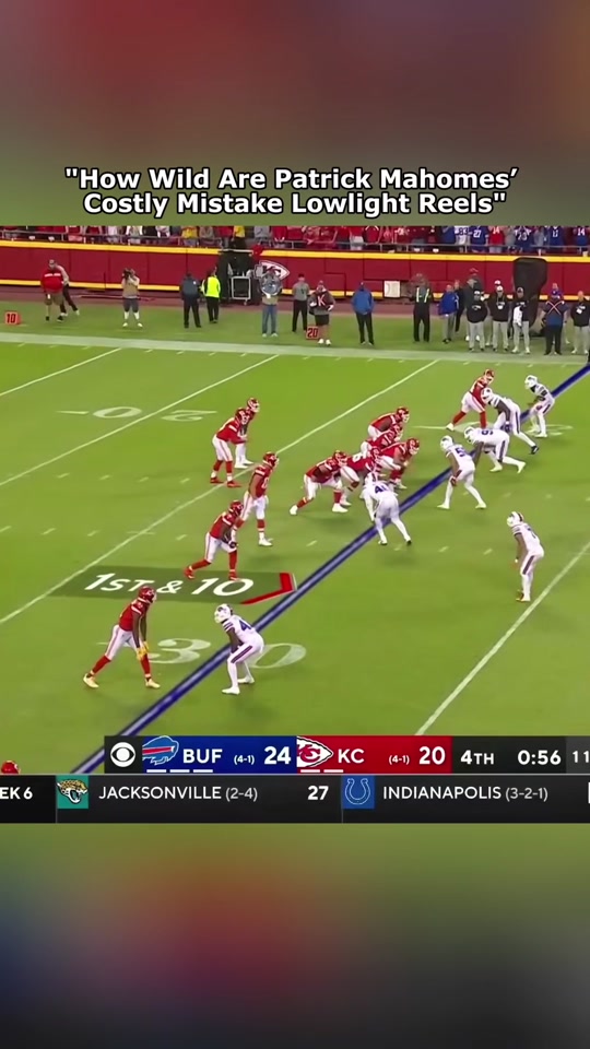 How wild are Mahomes’ costly mistake lowlights.#nfl #nflfootball #foo...