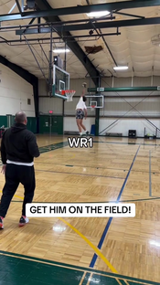 Hold on now…we gotta get him RUNNING ROUTES