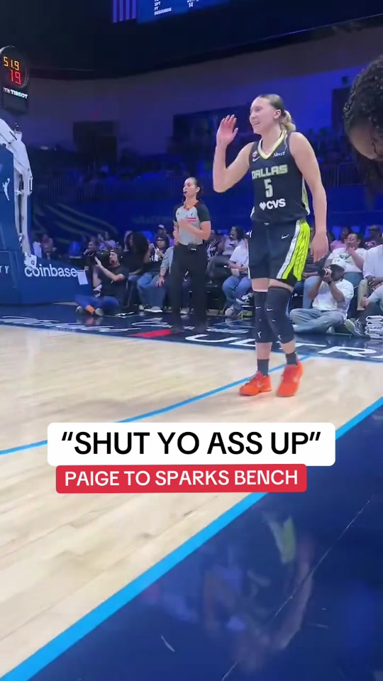 Paige wasn’t feelin the jibber jabber from the bench #ballislife #b...