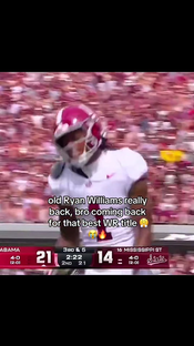 #ryanwilliams #collegefootball #sportsflock #alabamafootball