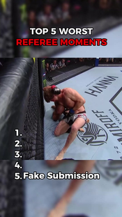 TOP 5 WORST REFEREE MOMENTS #MMA #fyp #UFC #fight #conormcgregor