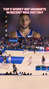 TOP 5 WORST REF MOMENTS #nba