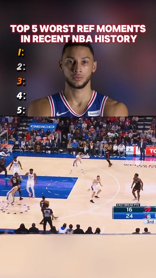 TOP 5 WORST REF MOMENTS #nba