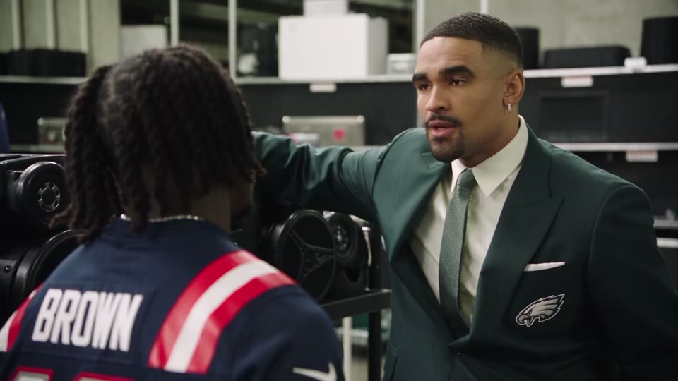 AJ seeing Jalen again like… #gobirds #nfl #jalenhurts #eagles #spor...