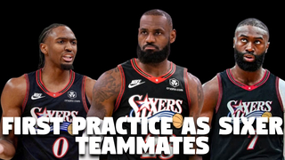 Lebron James, Tyrese Maxey, And Jaylen Brown Workout For The First Time As Sixers Teammates!