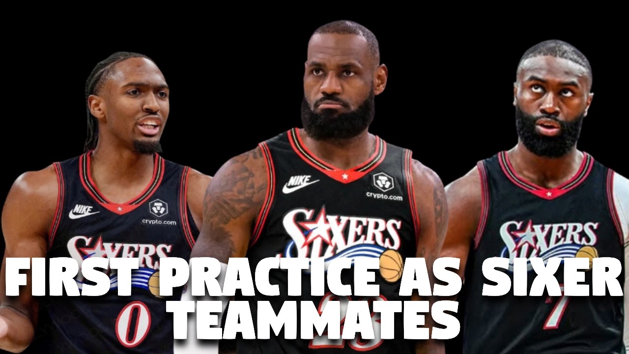 Lebron James, Tyrese Maxey, And Jaylen Brown Workout For The First Time As Sixers Teammates!