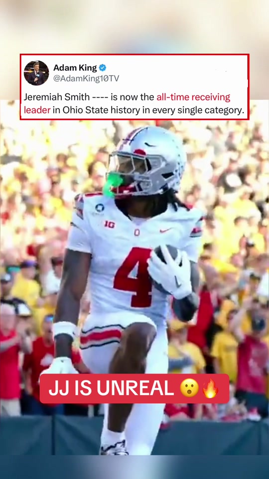 JJ KEEPS BEING LEGENDARY. HIM Jeremiah Smith now holds every WR re...