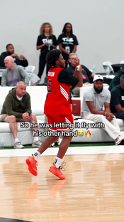 Bro might be ambidextrous #fyp #aau #micahgordan #basketball #made...