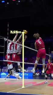 And Bro is 2.17m tall 🇵🇱 #volleyball #volleyballworld #vnl #poland