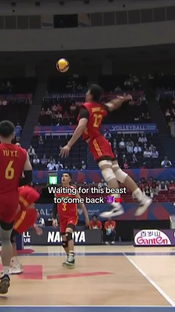 After years Zhang Jingyin is back in China's jersey 🇨🇳 #volleyball #...