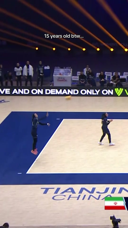 Not your typical 15 year old ‍ #Volleyball #AVCContinental #volley...