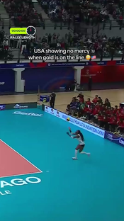 That point was personal 🫣🇺🇸 #volleyball #volleyballworld #USA #türkiy...