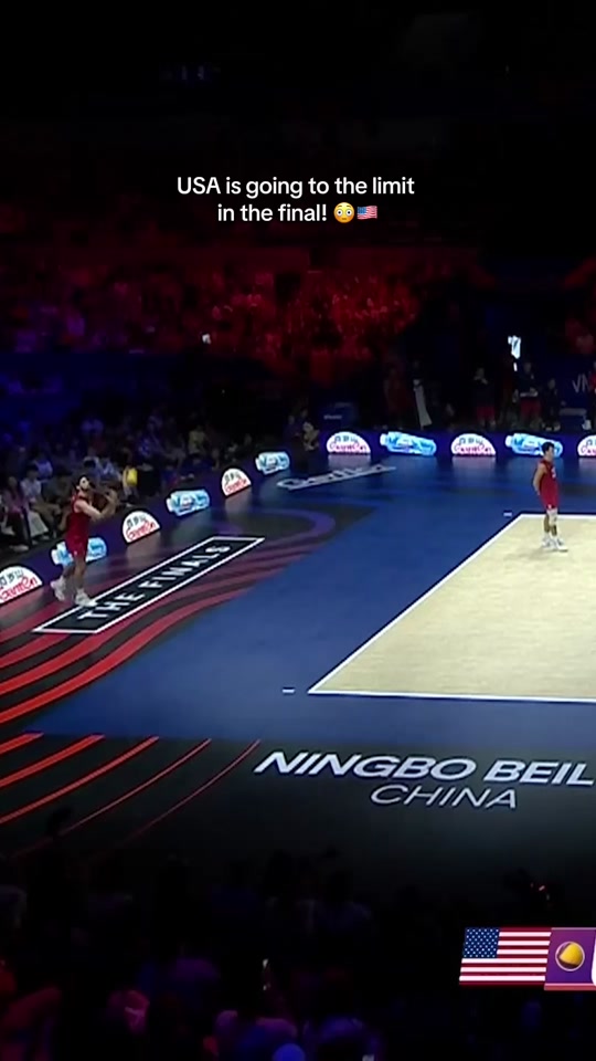 USA leaving everything on the court in the final! ‍ #volleyball #...