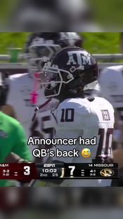 Rough drop for Texas A&M #cfb #collegefootball #fail #announcer #drop