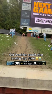Coach was all in (via @ODU Football) #cfb #collegefootball #football