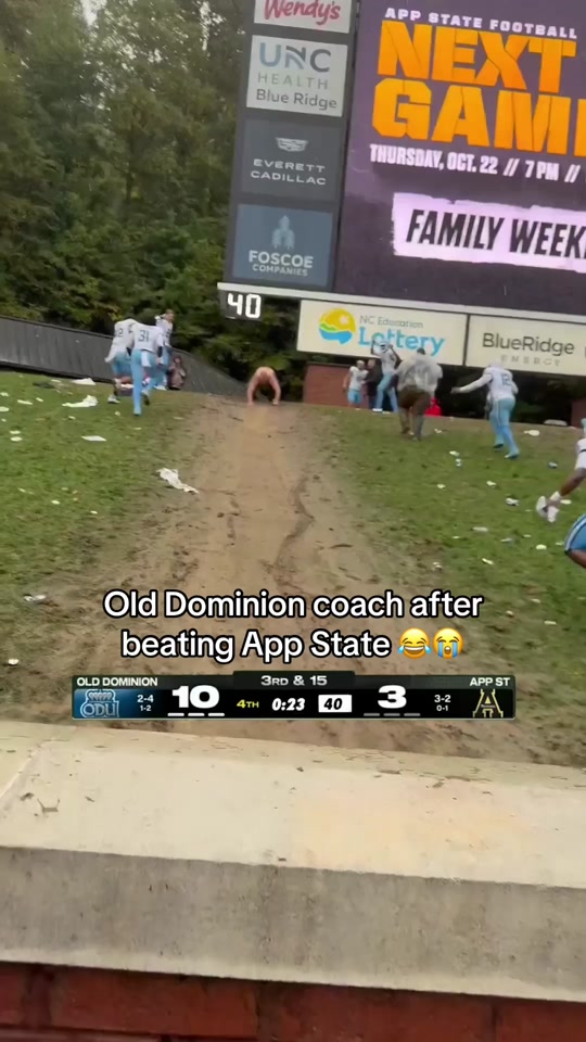 Coach was all in (via @ODU Football) #cfb #collegefootball #football